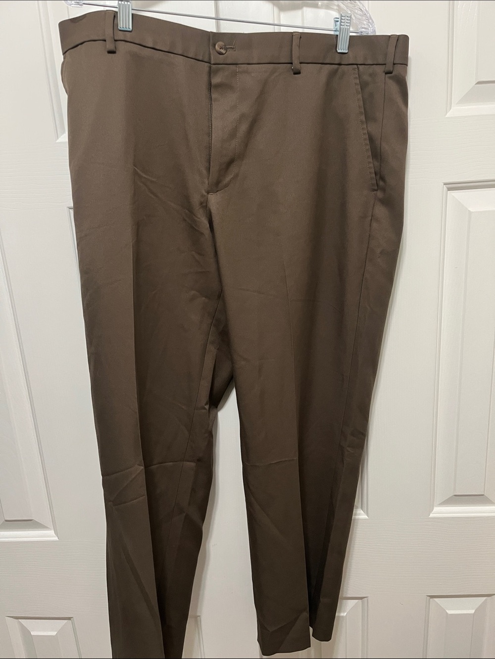 Van Heusen Men's Brown Dress Pants - Straight Leg